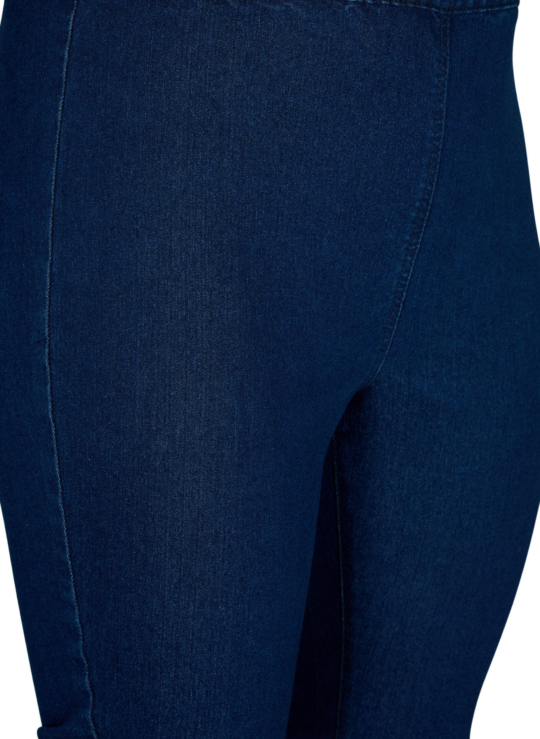 ZizziFLASH - denim capri broek met hoge taille en slanke pasvorm, Blauw, Packshot image number 2