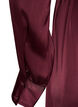 Robe chemise en satin avec une ceinture &agrave; nouer, Bordeaux, Packshot image number 3