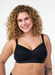 Soutien-gorge sans armatures avec dentelle, Noir, Model image number 0