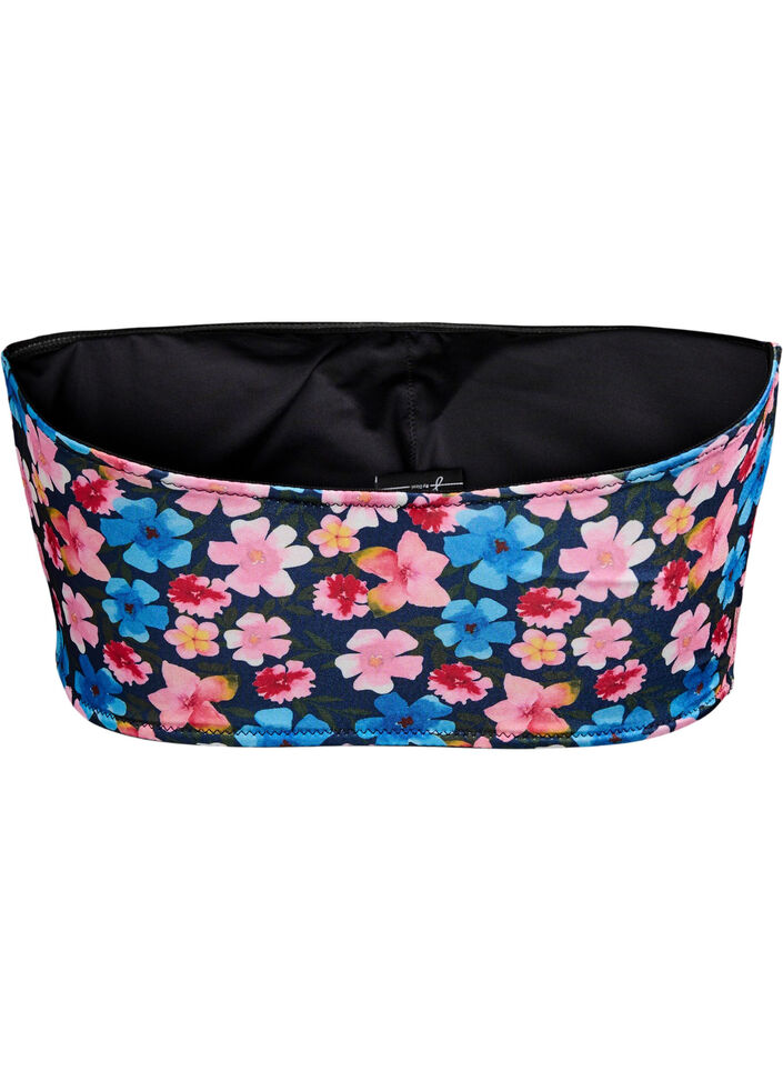 Bloemen bandeau bikinitop, Multi Flower AOP, Packshot
