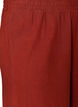 Wijde linnen en viscose broek, Rood, Packshot image number 2