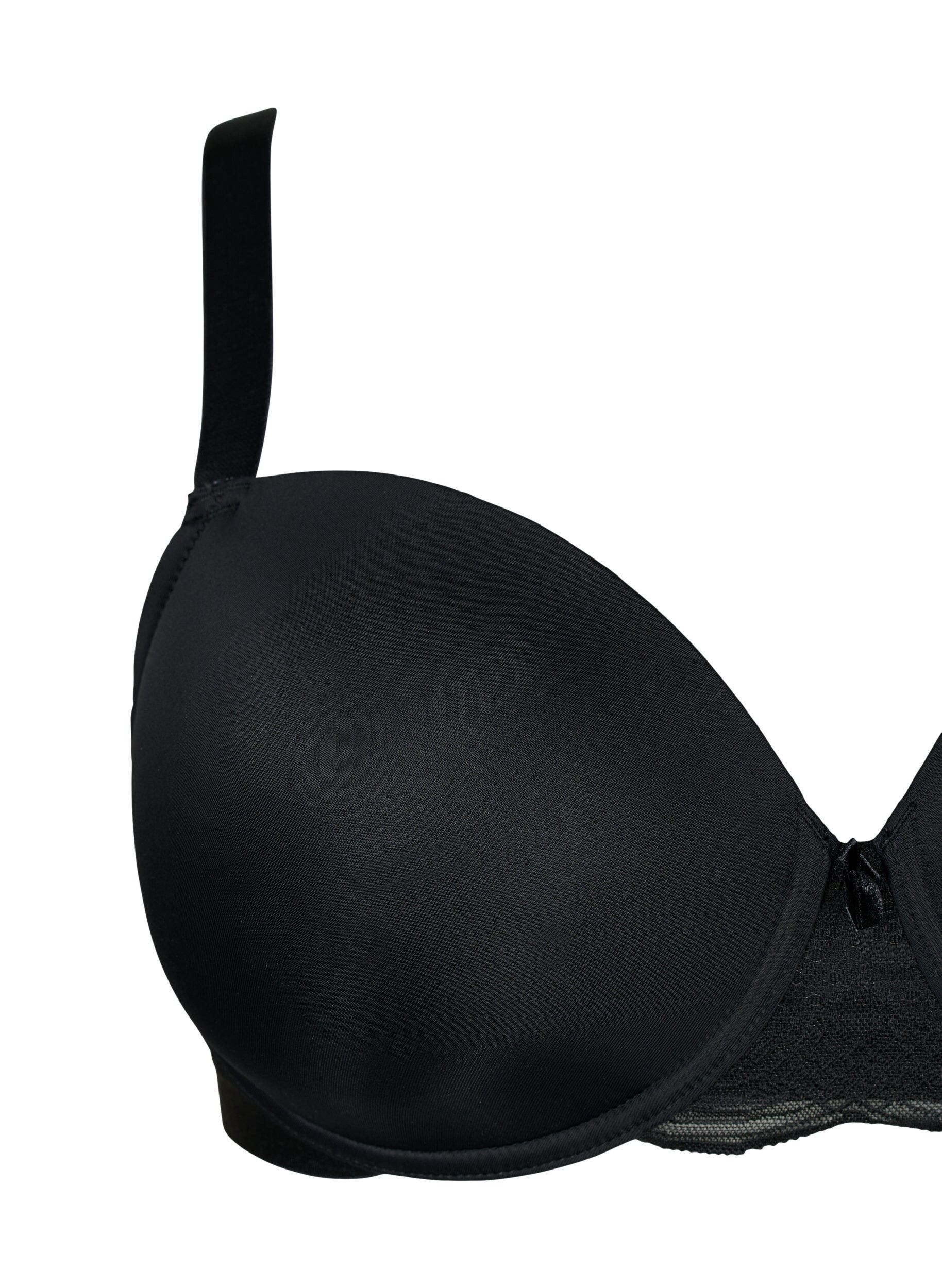Zizzi Soutien-gorge moul&eacute; avec r&eacute;sille, Noir, Packshot image number 2
