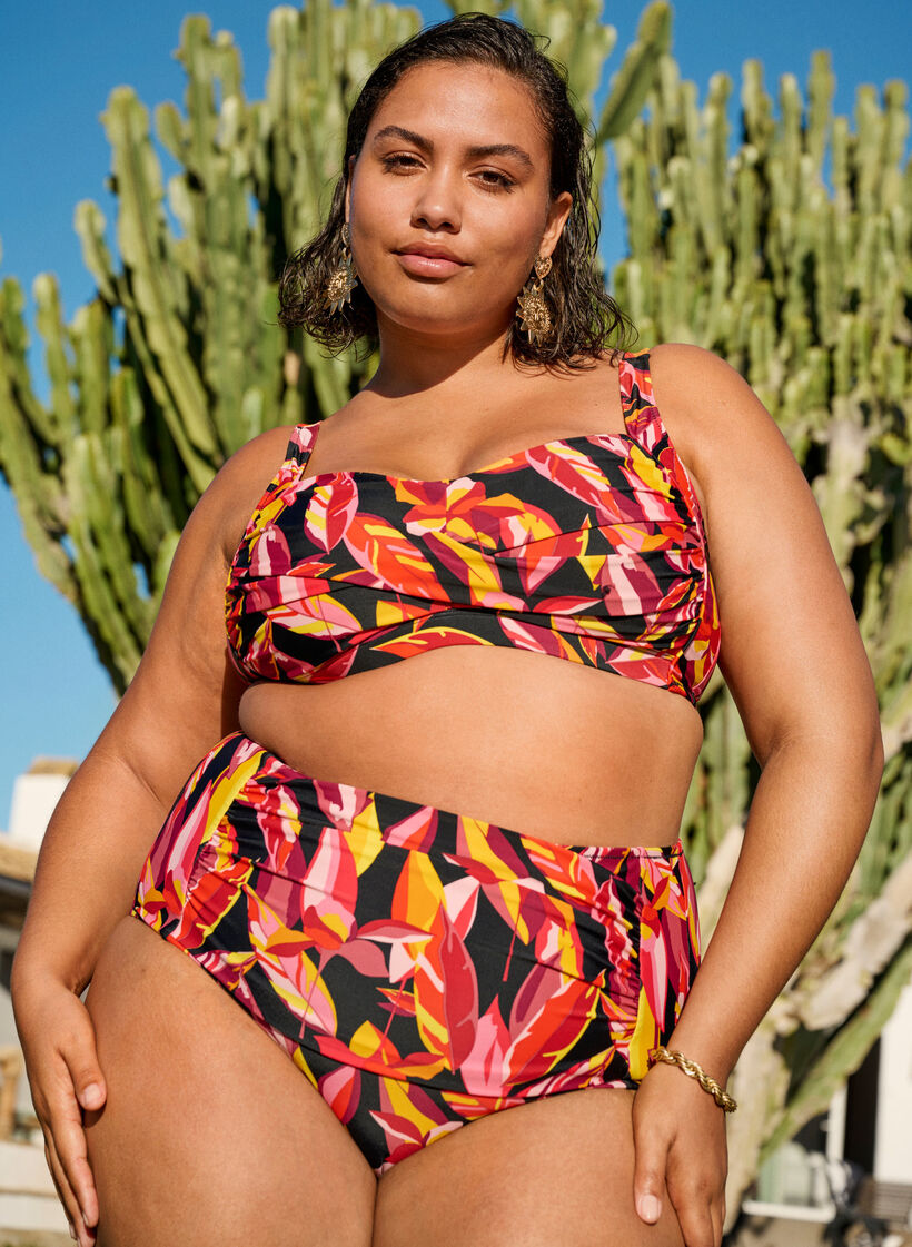 Gewatteerde bikinitop met print, Small Leaf Expl. AOP, Image