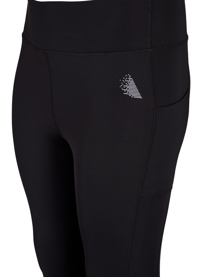 CORE, POCKET TIGHTS - Sport legging met mesh, Black, Packshot image number 2