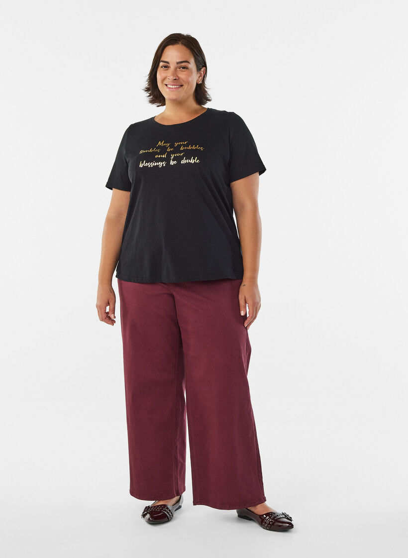 FLASH - T-shirt met motief, Zwart, Model image number 1