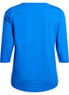 Sporttop met 3/4 mouwen, Blauw, Packshot image number 1