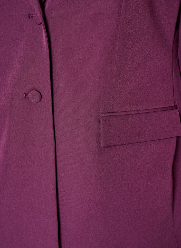 Klassieke blazer met knoopsluiting, Paars, Packshot image number 2