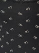 Top met print en kanten rand, Zwart, Packshot image number 2