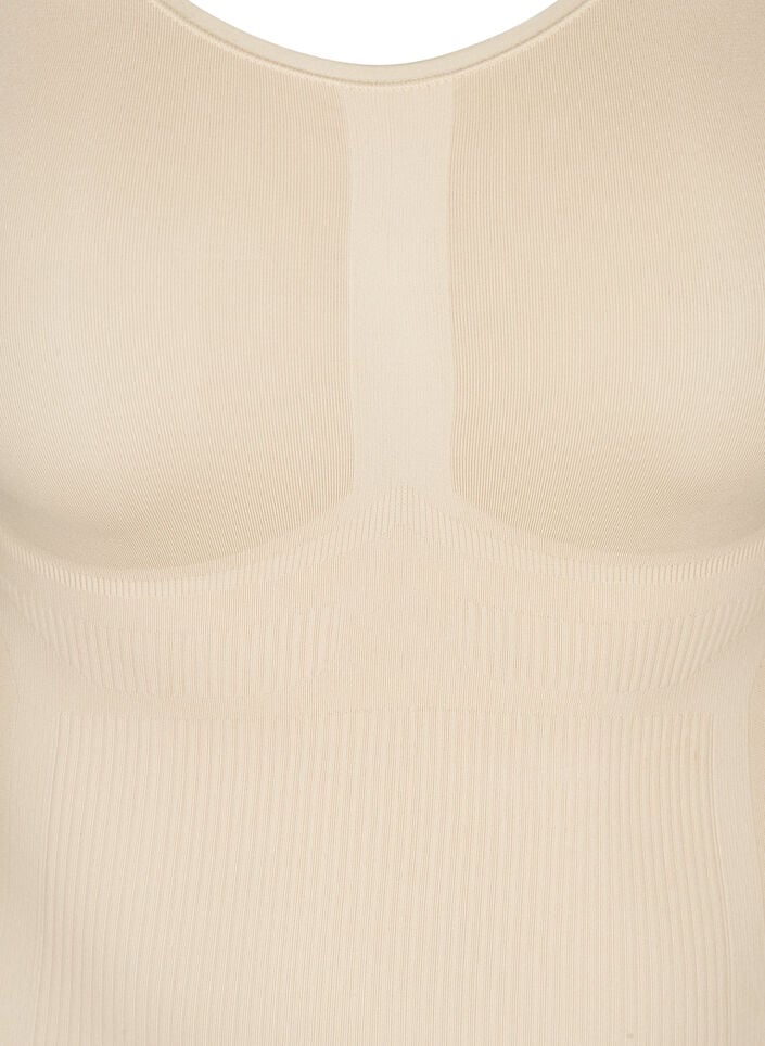 Shapewear top met brede bandjes, Beige, Packshot