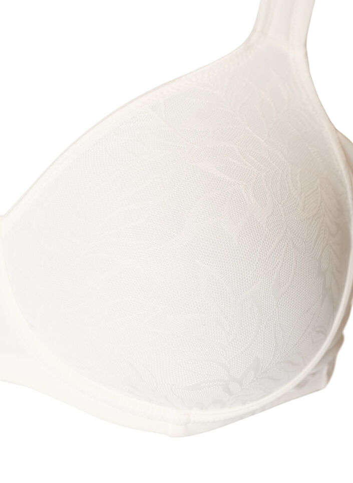 Comfort bh met een overlay van kant en voorgevormde cups, Wit, Packshot image number 2