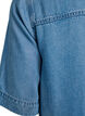 Denimlook lyocell shirt met korte mouwen, Blauw, Packshot image number 3