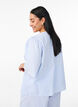 FLASH - Gestreepte blouse met strikken, Blauw, Model image number 1