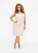 Effen onderjurk in viscose, Vanille, Model image number 1