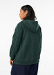 Sweatshirt met capuchon, ritssluiting en zakken, Groen, Model image number 2