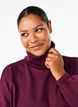 Blouse met turtleneck in modalmix, Donker Bordeaux, Model image number 2