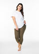 Basic 3/4-legging in viscose, Groen, Model image number 1
