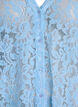 Blouse en dentelle &agrave; manches courtes et col V, Bleu, Packshot image number 2