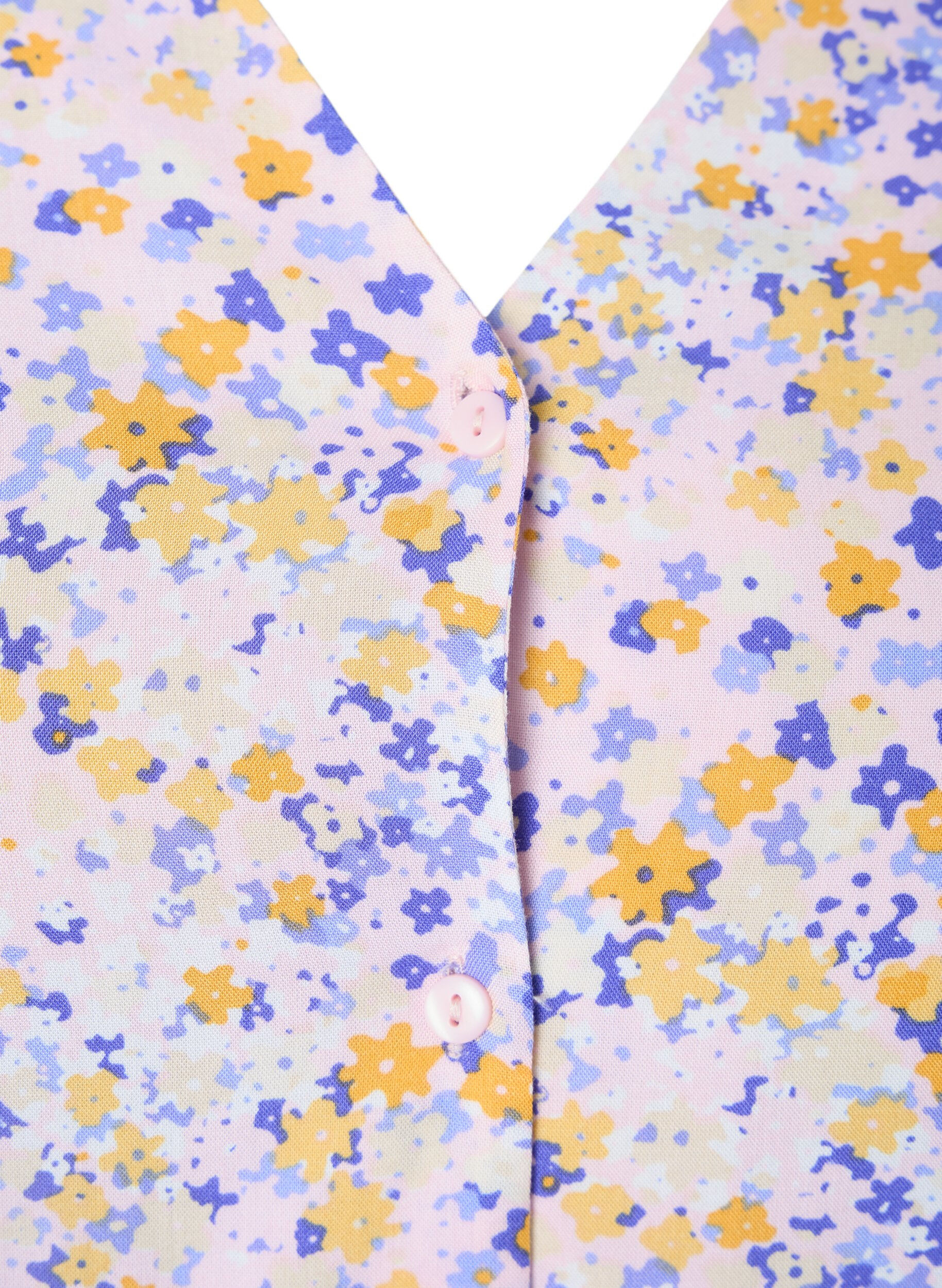 ZizziBedrukte pyjamatop van viscose, Rood, Packshot image number 2