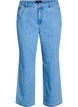 Kiana jeans met een straight-fit en gedurfde stiksels, Blauw, Packshot image number 0