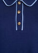 Jersey polo shirt met contrasterende accenten, Blauw, Packshot image number 2