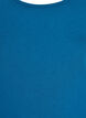 Effen gekleurd basic top in katoen, Blauw, Packshot image number 2