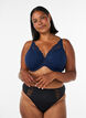 Gewatteerde kanten beha met beugel, Blauw, Model image number 1