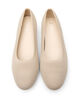 Ballet flats in een fijn textuurstofje, Beige, Packshot image number 2