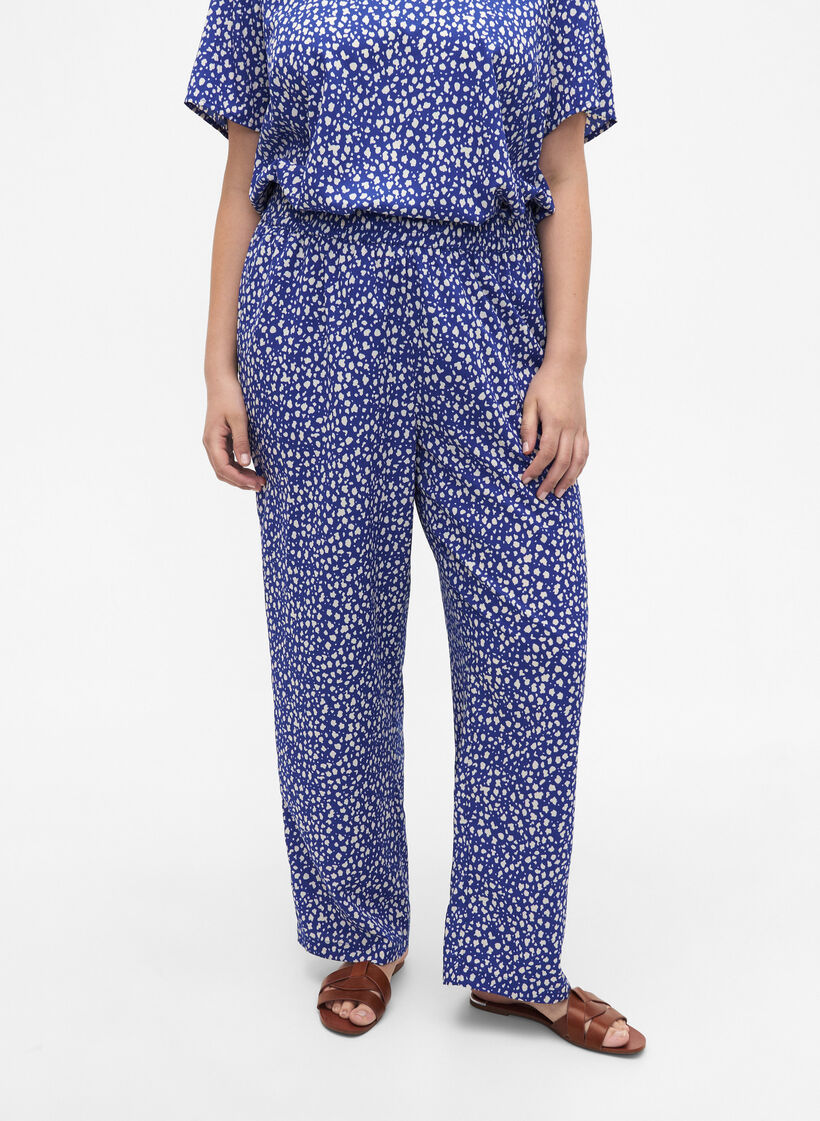FLASH - Broek met print en zakken, Surf the web Dot, Model image number 2
