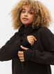 Kort softshelljack met afneembare capuchon, Zwart, Model image number 4