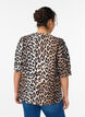 Blouse met patroon en 1/2 mouwen, Bruin, Model image number 2