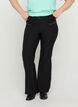 Broek met bootcut, Zwart, Model image number 3