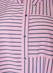 Gestreept shirt met een klassieke kraag en lange mouwen, Roze, Packshot image number 2