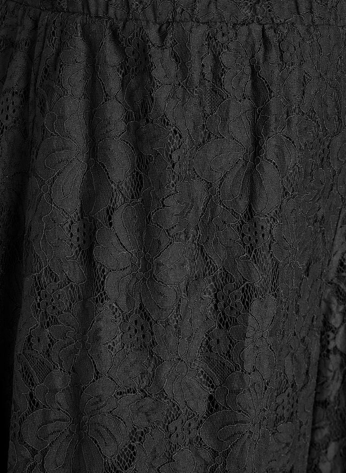 Pantalon ballon en dentelle &agrave; taille haute, Noir, Packshot image number 2