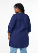 Katoenen mousseline tuniek met broderie anglaise, Blauw, Model image number 2