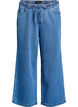 Losse pasvorm jeans met een elastische tailleband en een trekkoord, Blauw, Packshot image number 0