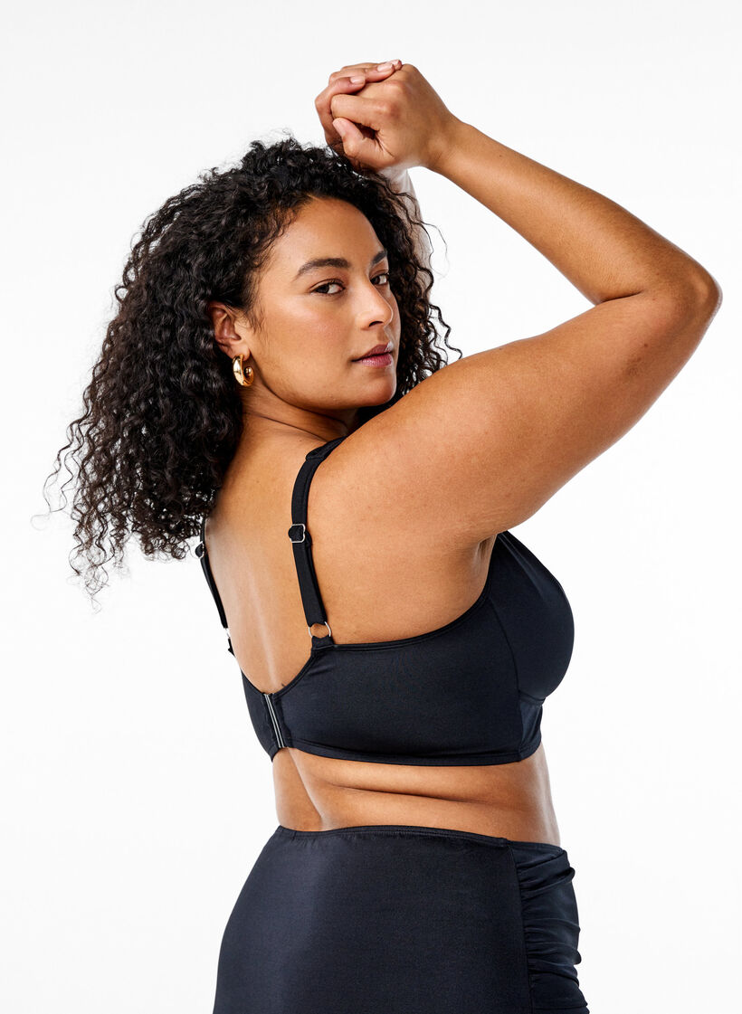 Bikinitop met volledige dekking, Black, Model