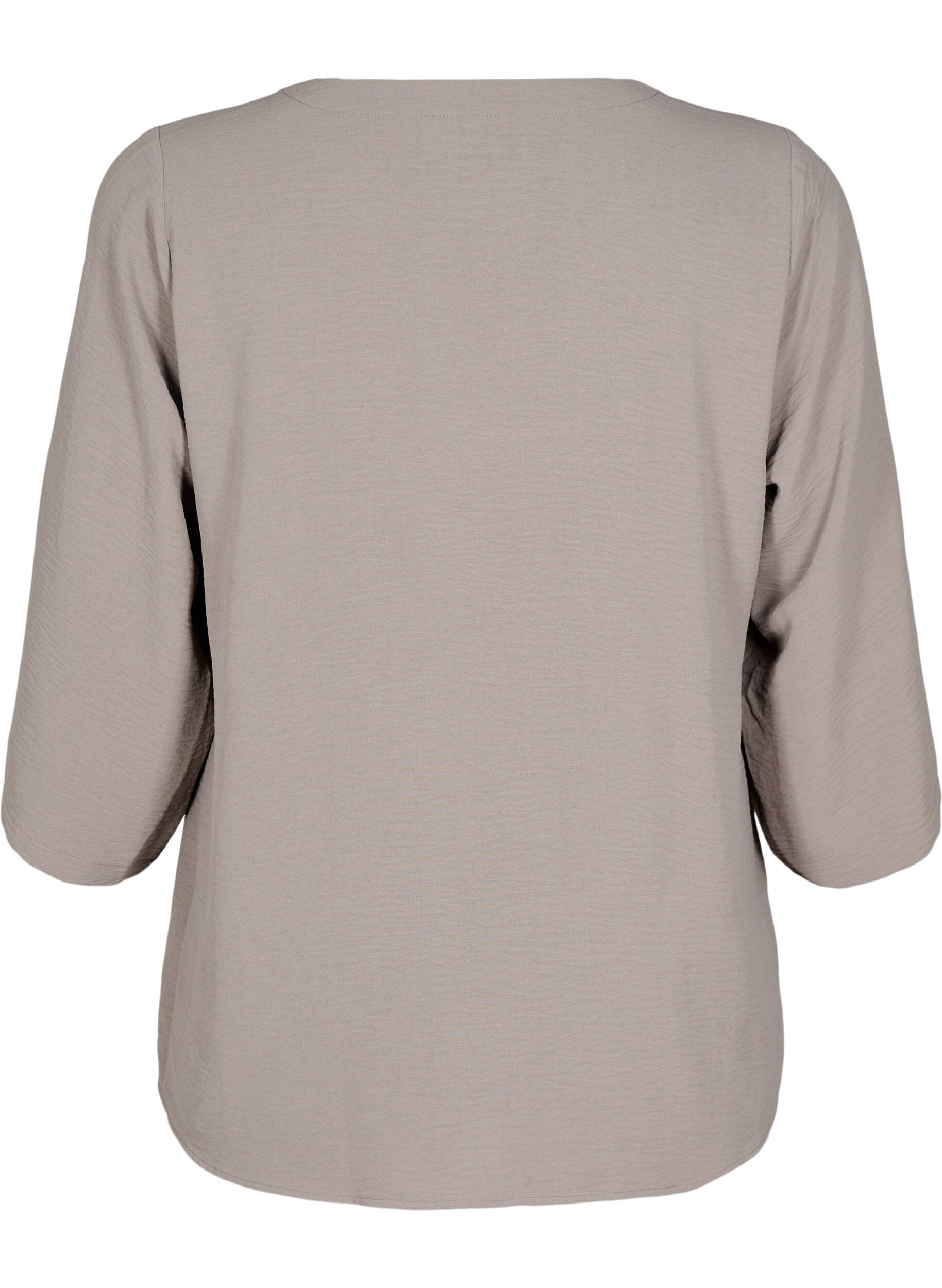 ZizziFLASH - Blouse met 3/4 mouwen, Beige, Packshot image number 1