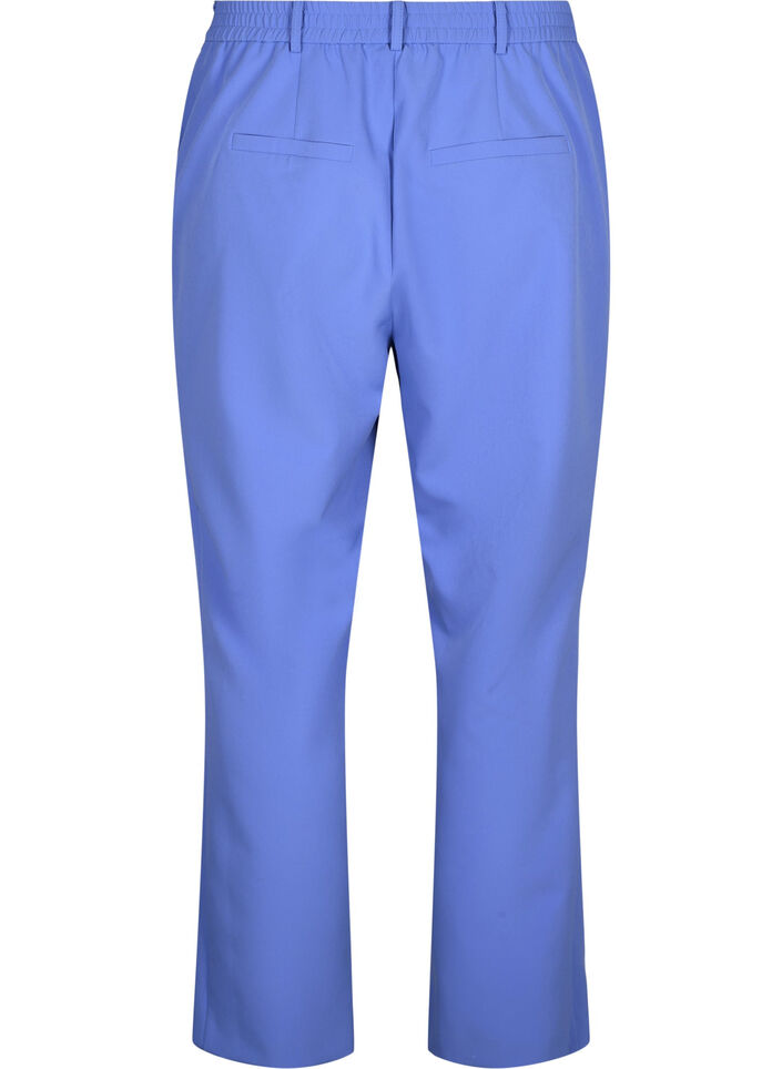 Broek met rechte pijpen en zakken, Wedgewood, Packshot image number 1