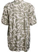 Viscose tuniek met print, Oil Green Grap. AOP, Packshot image number 1