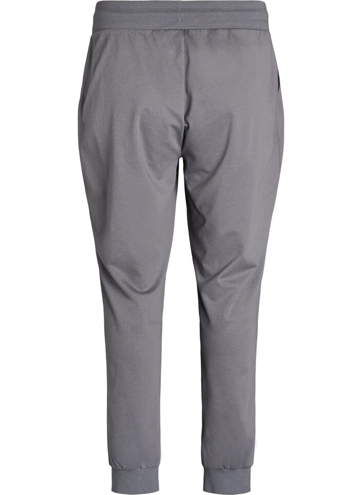 Losse trainingsbroek met zakken, Grijs, Packshot image number 1
