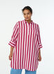 Korte jurk met kraag en borstzak, Roze, Model image number 0