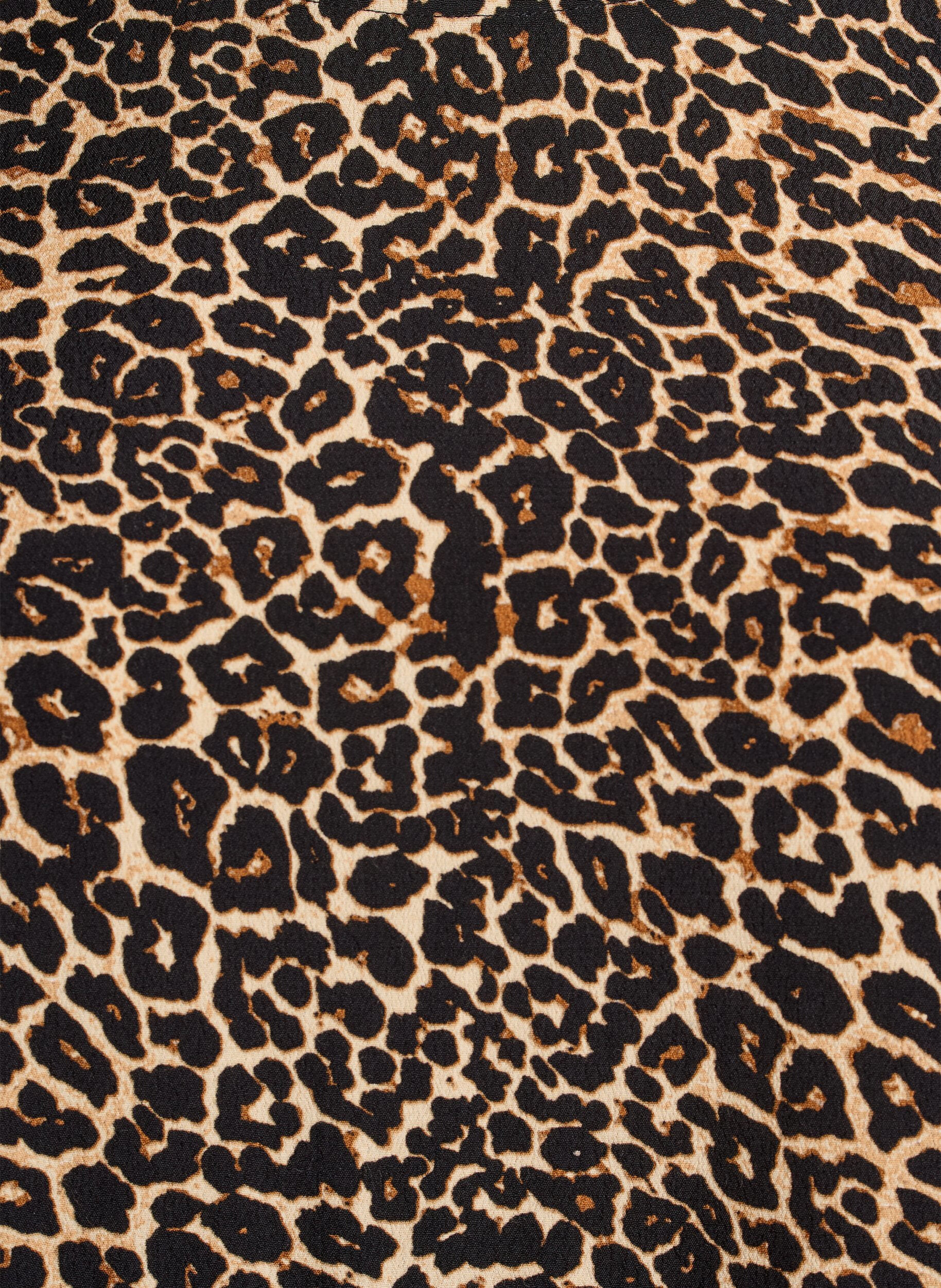 ZizziLange mouwen tuniek met een naad, Bruin, Packshot image number 2