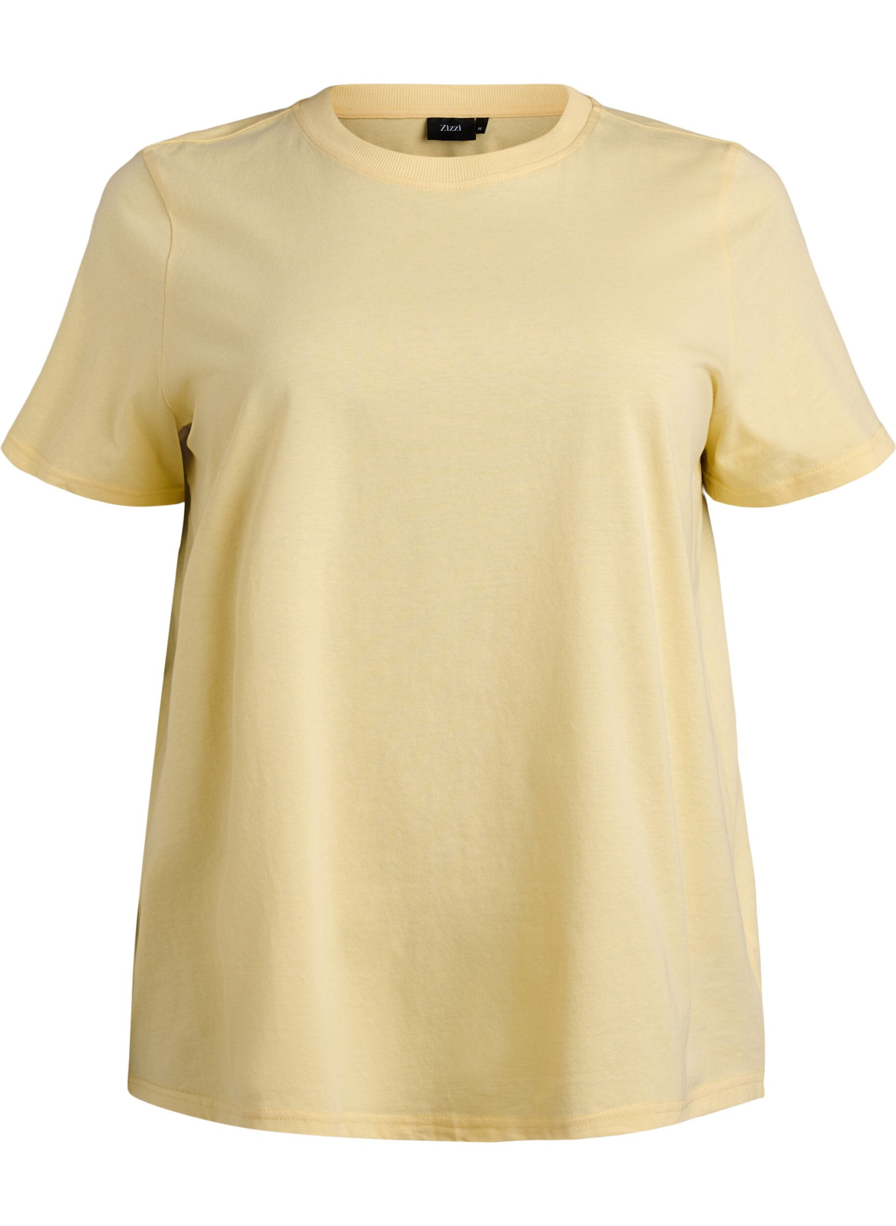 Basic katoenen T-shirt met ronde hals