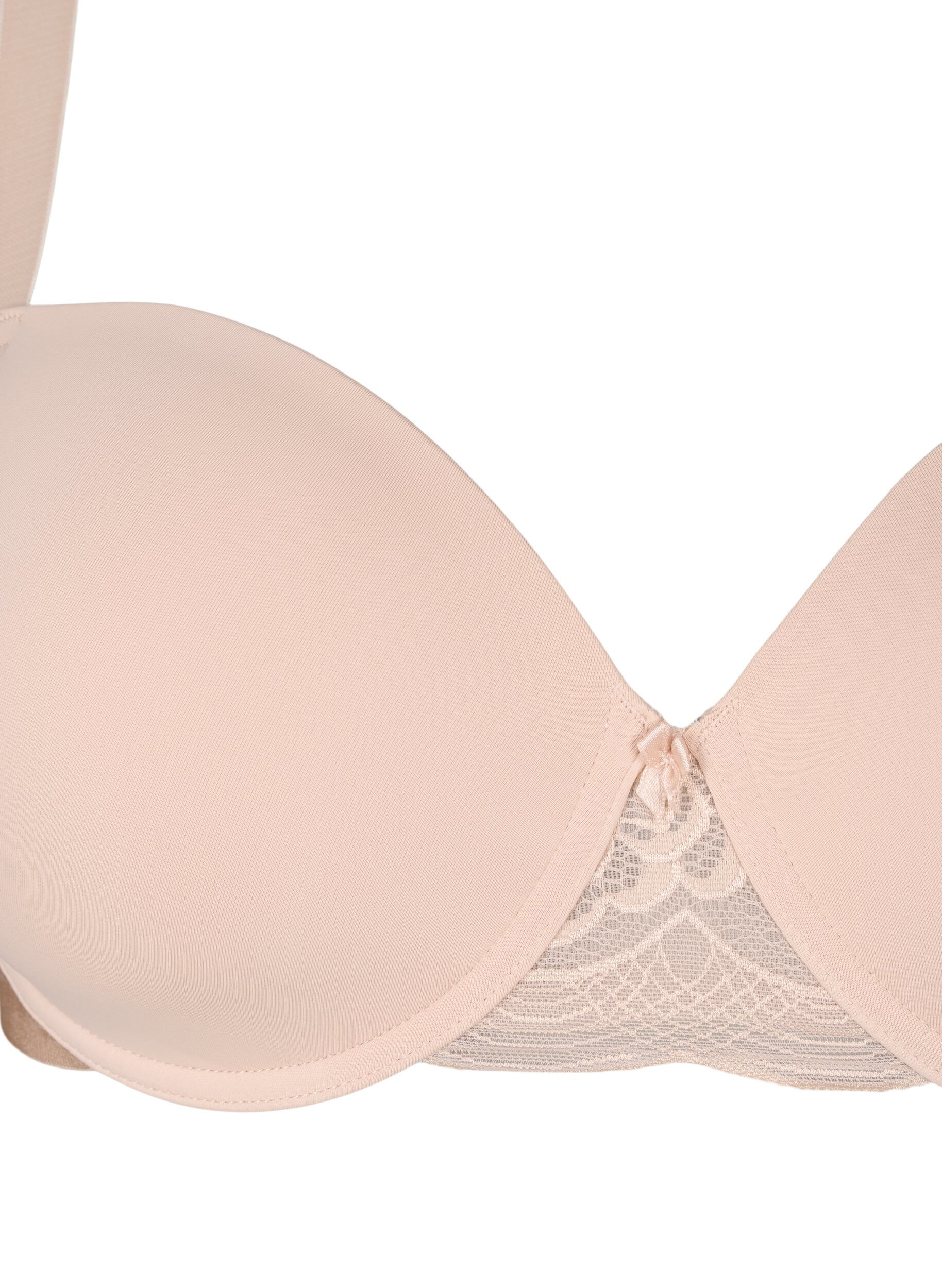 Zizzi Soutien-gorge moul&eacute; avec r&eacute;sille, Beige, Packshot image number 2