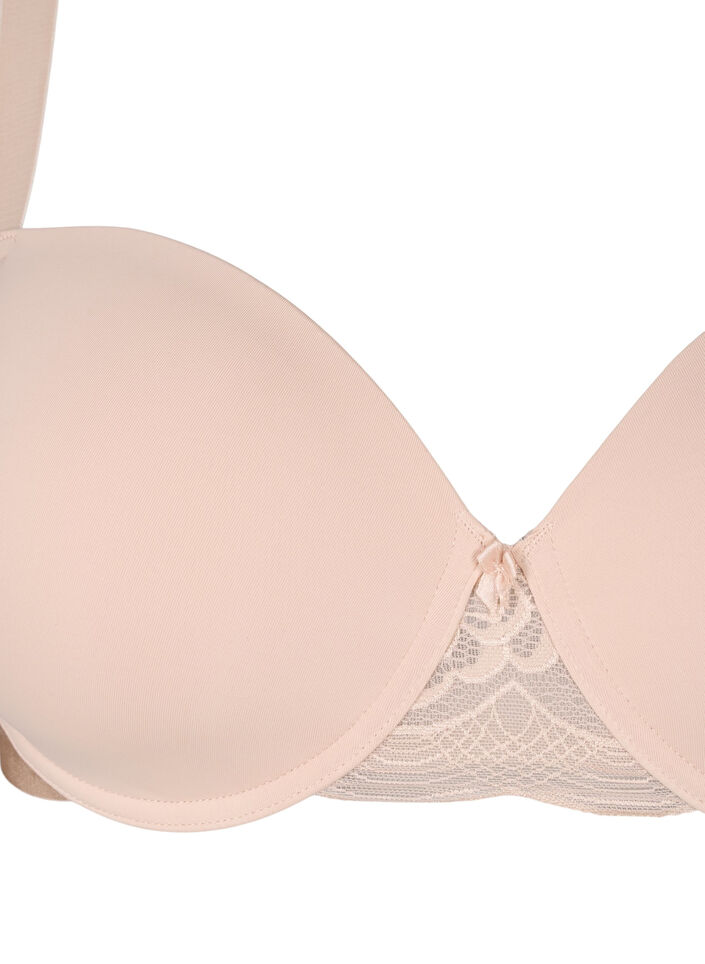 Soutien-gorge moul&eacute; avec r&eacute;sille, Beige, Packshot image number 2