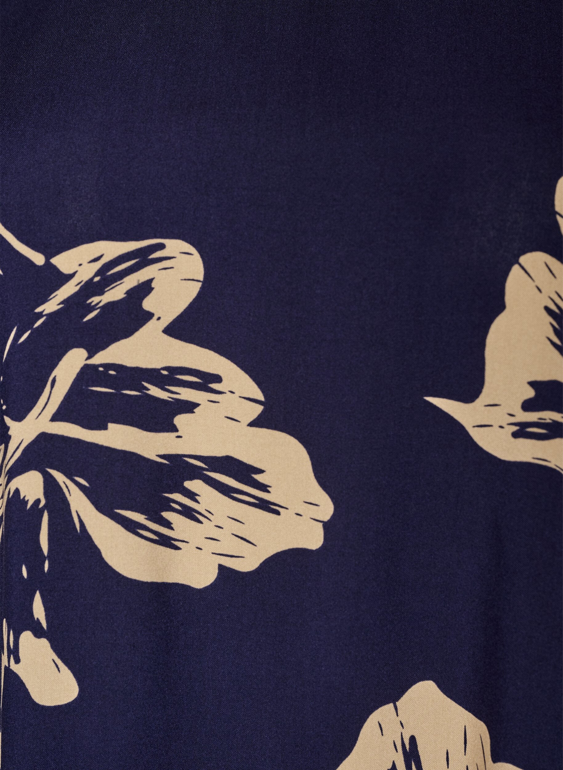ZizziJurk van viscose met coupenaad, Blauw, Packshot image number 2