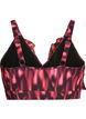 Bikinitop met print en ruchesdetails, Roze, Packshot image number 1
