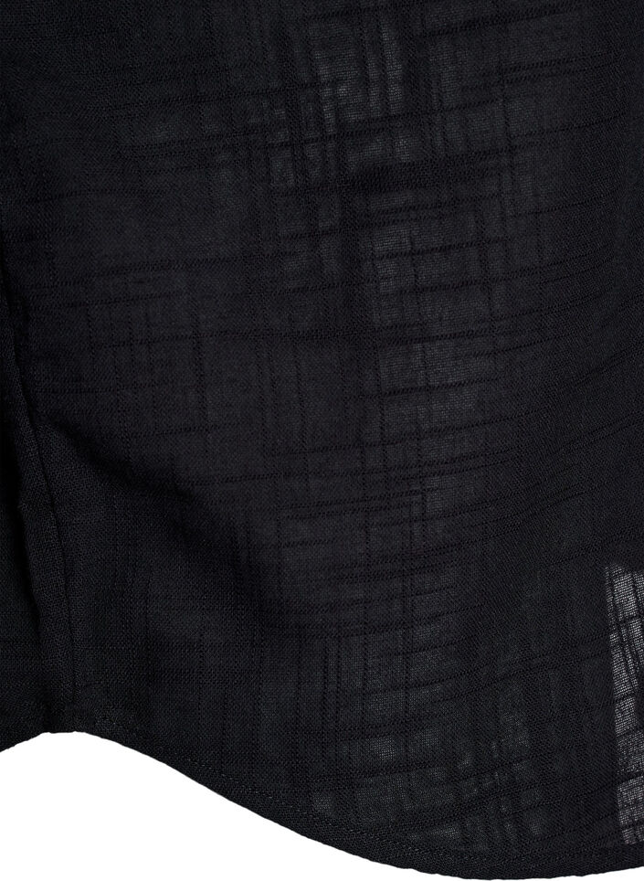 FLASH - Losse blouse met kapmouwen, Zwart, Packshot image number 3