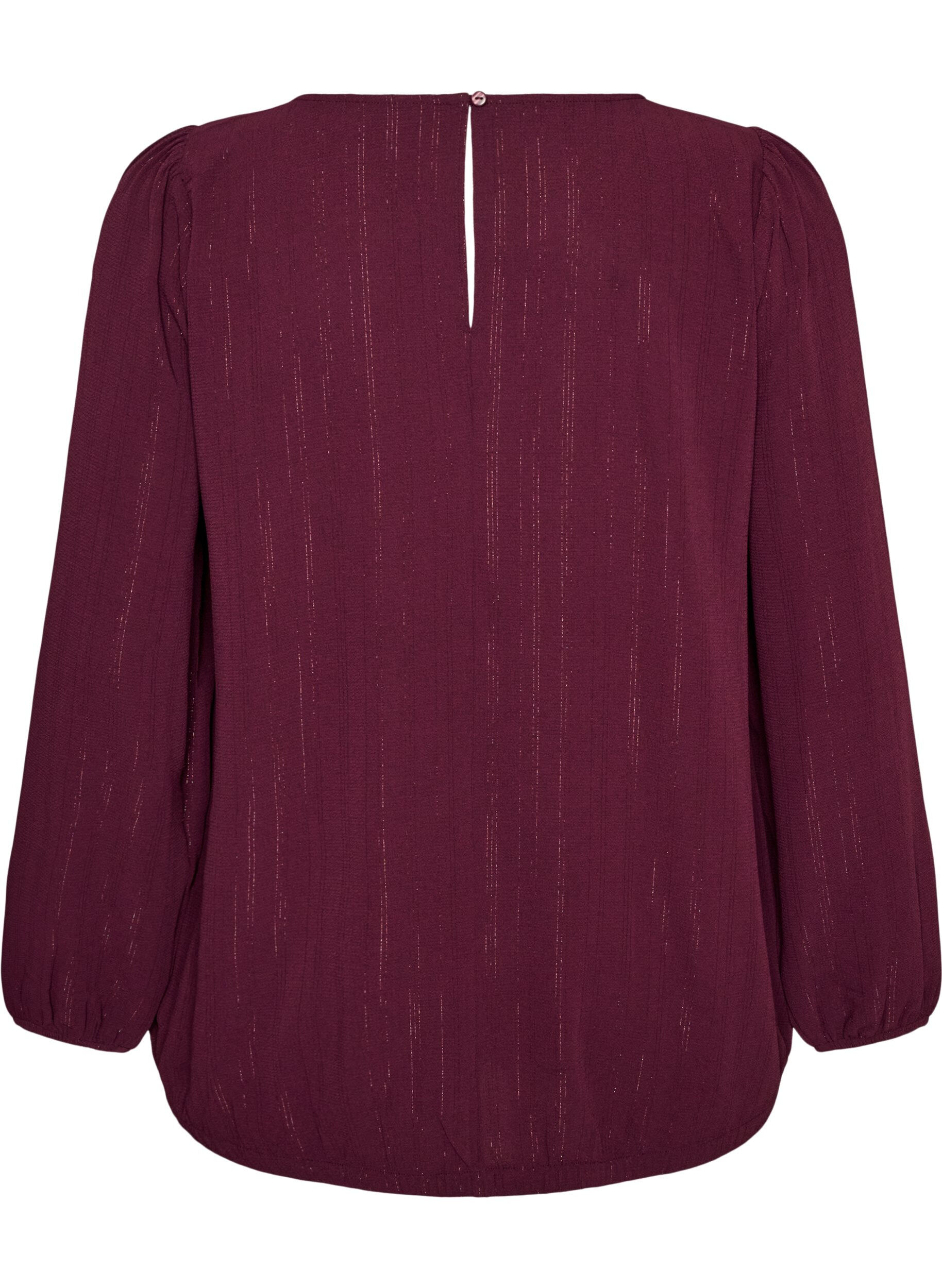 ZizziBlouse met glitter, Rood, Packshot image number 1