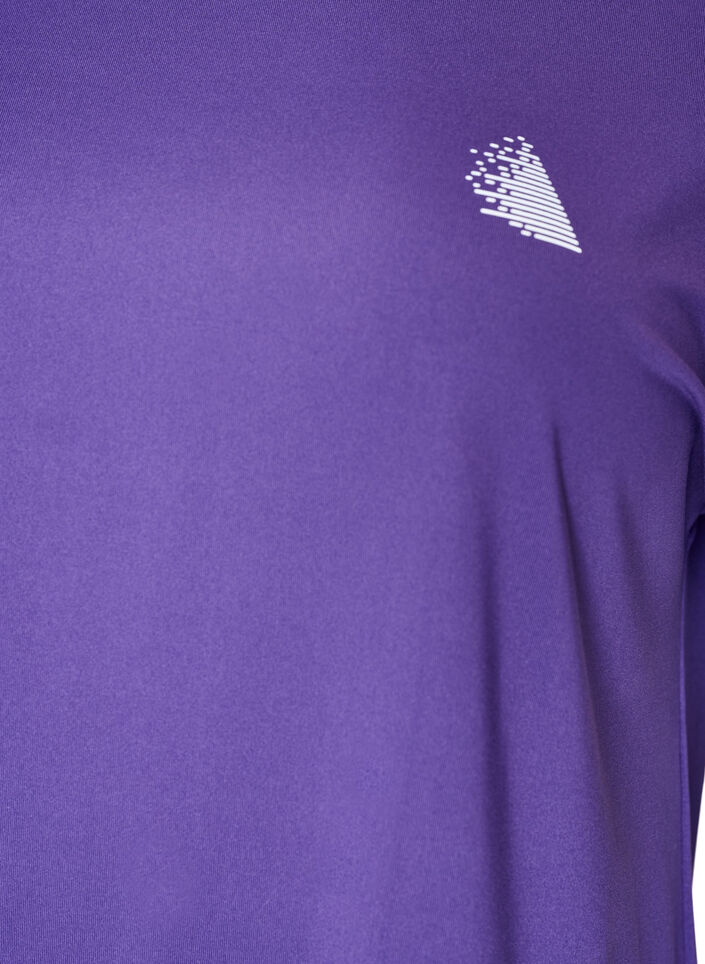 Effen gekleurd trainingsshirt, Paars, Packshot image number 2